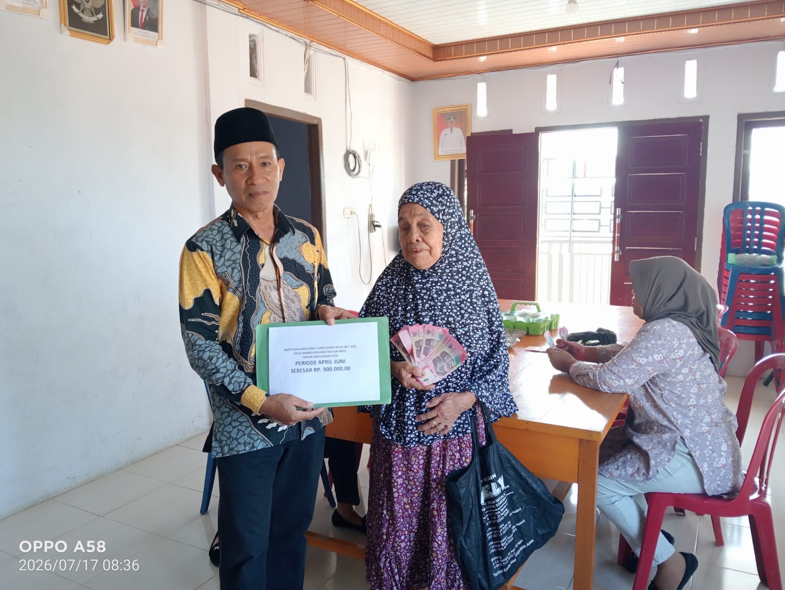 Pemberian Bantuan Langsung Tunai-Dana Desa (BLT-DD)